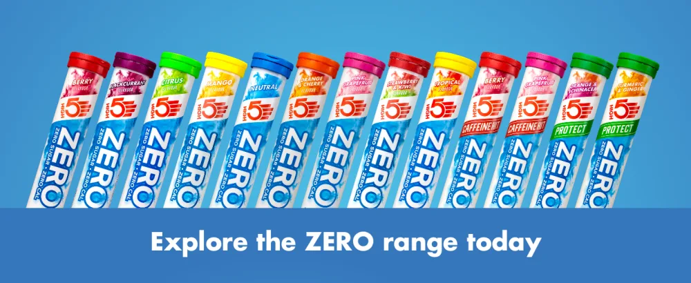 HIGH5 ZERO Electrolyte Tablets | Hydration Tablets Enhanced with Vitamin C | 0 Calories & Sugar Free | Boost Hydration Performance & Wellness | Blackcurrant 160 Tablets (20x Pack of 8) Blackcurrant 20 Count (Pack of 8) - ZERO Range Desktop