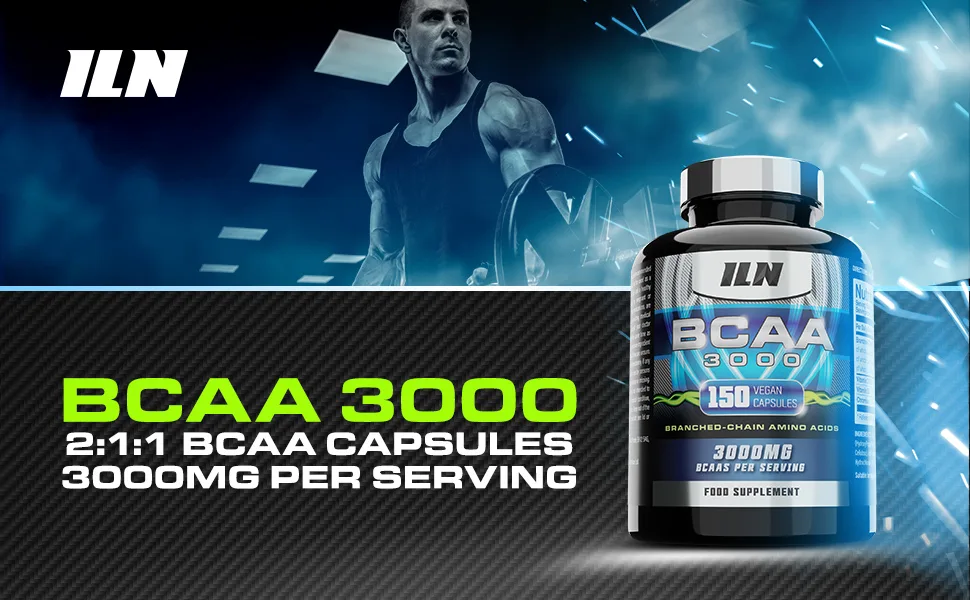 BCAA 3000mg - 2:1:1 BCAA Capsules - BCAAs (150 Capsules) - 3000mg BCAAs per Serving - BCAA Amino Acids - 30 Servings - Suitable for Vegans & Vegetarians (150 Count (Pack of 1)) - bcaa