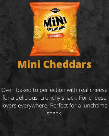 Jacob's Savours Flavours Assortment Selection Boxes of Crackers for Cheese 250 g (Pack of 4) Favourites - Mini cheddars