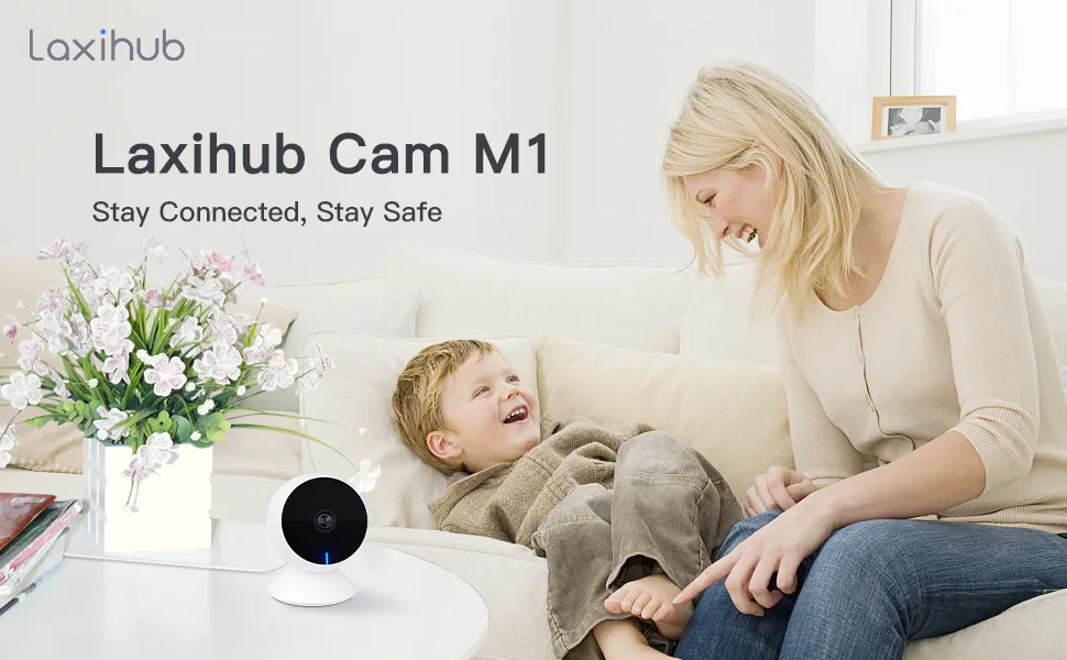 LAXIHUB 1080P Pet Camera 2 Pack Puppy Camera/Cam Indoor CCTV WiFi Camera Night Vision 2-Way Audio M1 2pc - ?Banner