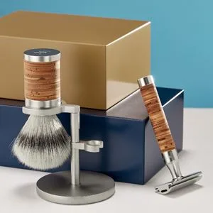 M hle Brown Leather Razor Case Standard Brown Est ndar - Shaving stands