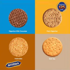 McVitie's Milk Chocolate Hobnobs Twin Pack 2 x 262g (Pack of 6) - Mcvities Biscuits