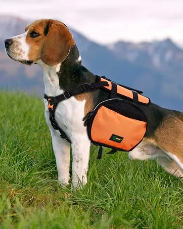 Ownpets Dog Backpack Saddlebag with Adjustable Strap Waterproof and Lightweight Dog Saddle Bag Harness Dog Pack Hound for Camping Traveling and Hiking M size - Dog Backpack Saddlebag