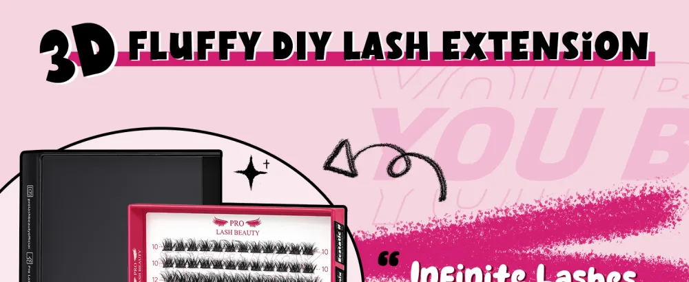 PRO Cluster Lashes 120 Pcs Lash Clusters 3D Fluffy DIY Eyelash Extension Individual Lashes Thin Band Easy to Apply at home Lashes (Ecstatic 10-16mix) 10-16 mix Ecstatic - lash cluster