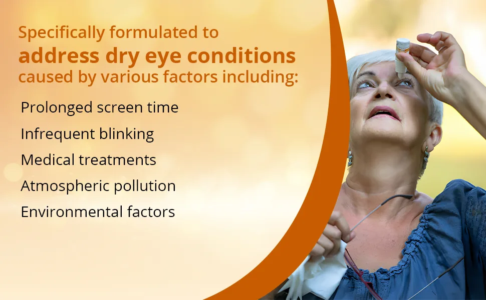 PUROPTICS Carmellose 1% Lubricant Eye Drops for Dry Eyes and Irritated Eyes 10ml (Pack of 1) - Eye Drops