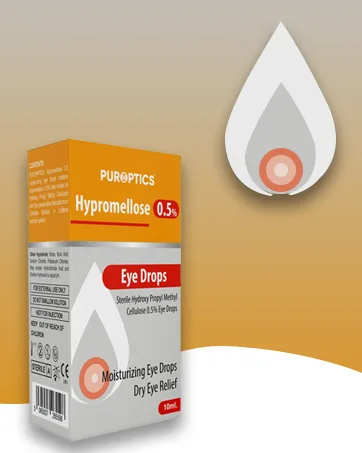 PUROPTICS Carmellose 0.5% Lubricant Eye Drops for Dry Eyes and Irritated Eyes 10ml (Pack of 1) - puroptics