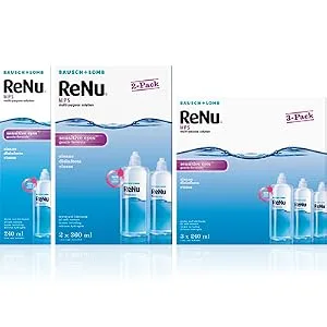 ReNu Multi-Purpose 2 x 360ml 360 ml (Pack of 2) - renu contact lenses solution liquid mps range