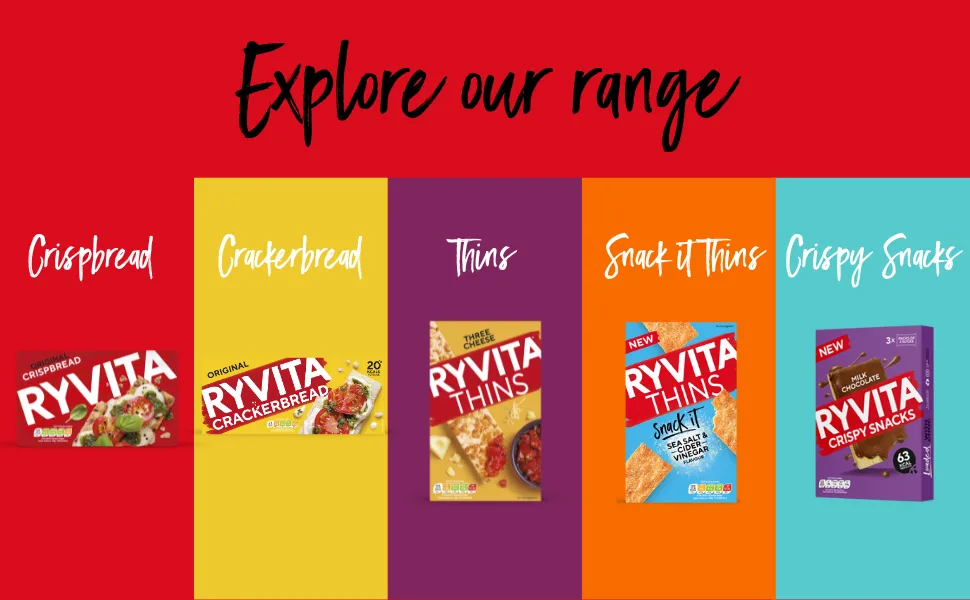 Ryvita Crispy Snacks Twin Pack Salted Caramel Flavour 24 x Twin Pack SALTED CARAMEL Flavour 26G (PACK OF 24) - Range