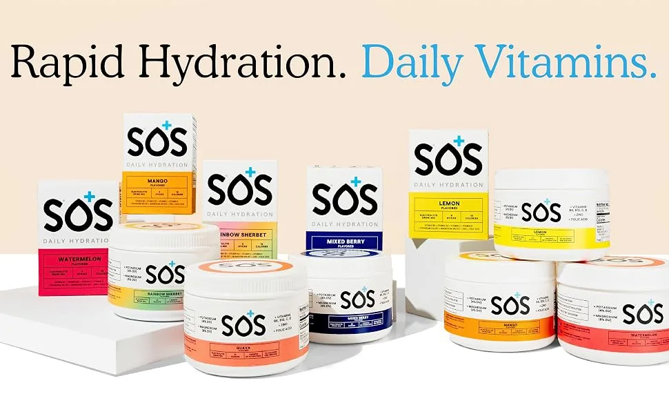 SOS Hydration Electrolyte Powder (Stick Packets (8 Servings) Mango) Mango Stick Packets (8 Servings) - product information 8