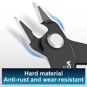 VCELINK Side Cutters Wire Cutters Precision Flush Cutters Small Cable Snips Diagonal Pliers Ideal for Electronic Industry Repair Jewelry Processing DIY Model Making 129mm Blue 1 Pack - Wire Cutters