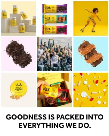 Vitl Vitamin B Complex Daily Supplement - 30 High Strength Capsules with Vitamins B1 B3 & B5 - Support for Cognitive & Mental Performance - Energy Boosting Formula - with Added Folate B Complex 30 count (Pack of 1) - GOODNESS IS PACKED INTO EVERYTHING WE DO.
