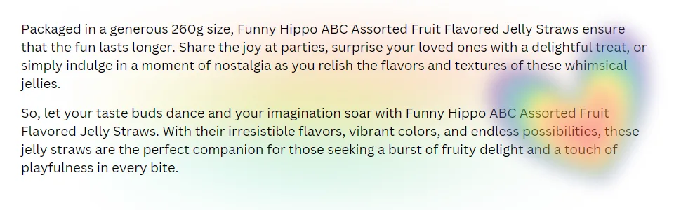 Funny Hippo ABC Assorted Fruit Flavoured (Strawberry Grape Pineapple Green Apple) Jelly Straws 260g (Pack of 2) - Assorted Fruit Flavoured Kid