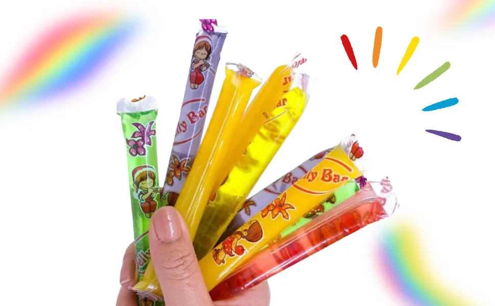 Funny Hippo ABC Assorted Fruit Flavoured (Strawberry Grape Pineapple Green Apple) Jelly Straws 260g (Pack of 2) - Assorted Fruit Flavoured Kid