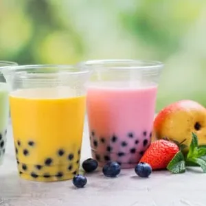 Popping Boba Fruit Flavour Bursting Bubbles 130g | Premium Quality Tapioca Pearls (Assorted (Pack of 3)) - fruit flavour