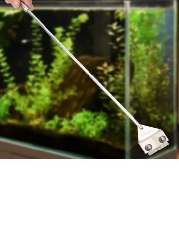 VORESTIC 2 pcs Aquascaping Tools Aquarium Tweezers Long 38cm Aquarium Scissors 25cm - aquarium cleaning. algae scraper