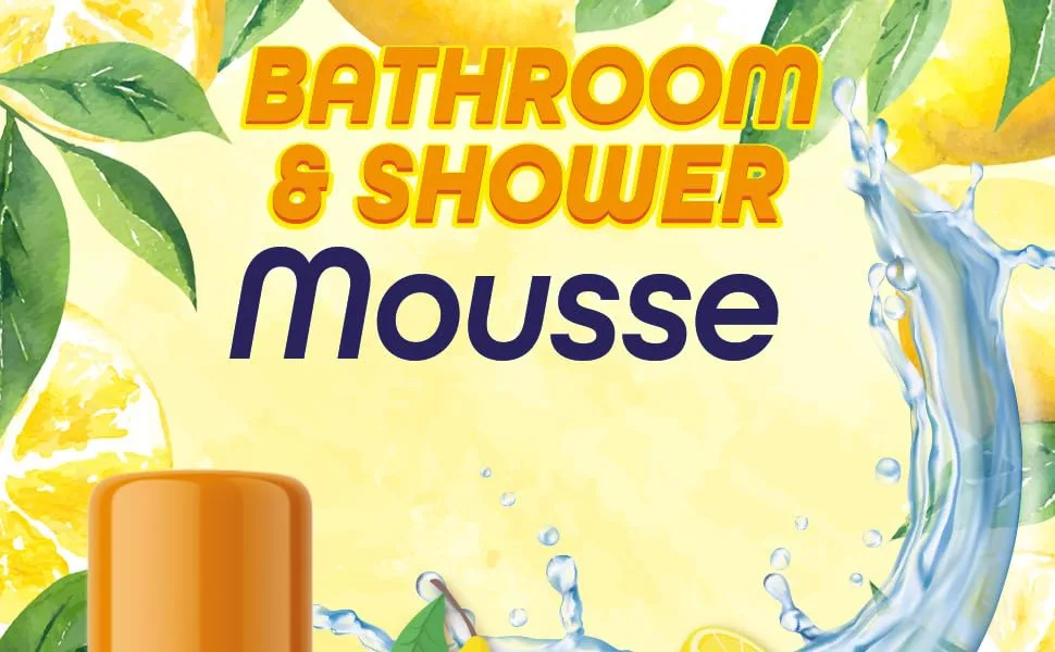 Duzzit Citrus Fresh Bathroom Cleaning Mousse - citrus