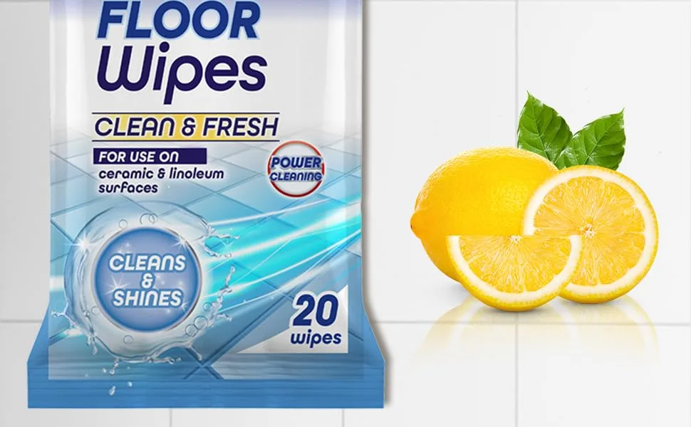 Duzzit Floor Wipes Pack 20 100 Percent Biodegradable Wipes - main banner