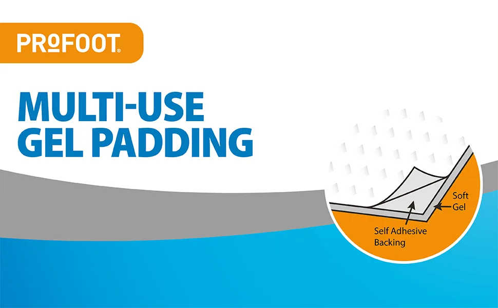 Profoot Multi-Use Gel Padding 1 Count (Pack of 1) - Multi Use Gel Padding