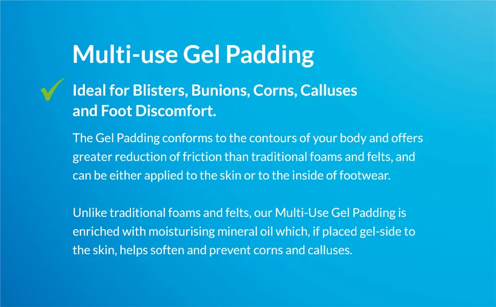 Profoot Multi-Use Gel Padding 1 Count (Pack of 1) - Multi Use Gel Padding Information