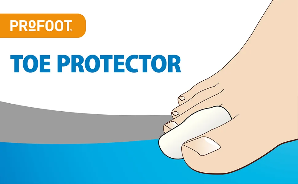 Profoot Toe Protector - Pack of 4 - Toe Caps - Hammer Toe Protectors 1 Count (Pack of 4) - Profoot Toe Protector Banner
