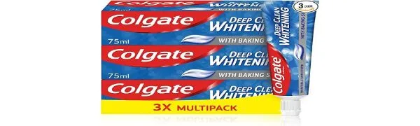 Colgate Deep Clean Whitening Toothpaste 3 x 75 ml | Helps remove stains | Removes plaque | Clinically proven | Fights cavity 75 ml (Pack of 3) - product information 1