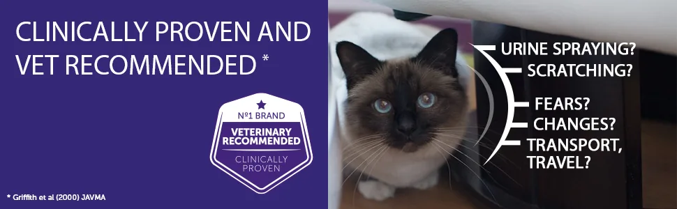 FELIWAY Classic 30 day Refill comforts cats helps solve behavioural issues and stress/anxiety in the home - 48ml Single 30 day refill pack - FELIWAY Classic