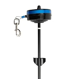 Lixit Bracket Mount and Stake Retractable Leash Tie Outs for Dogs (Stake Large) Large (Pack of 1) - test
