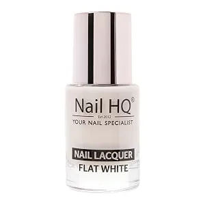 NAIL HQ Colour Flat White - 10ml Nude Flat White 10 ml (Pack of 1) - Nail HQ Flat White