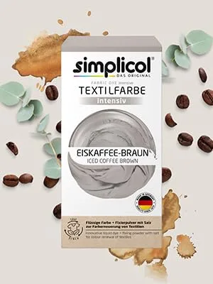 Simplicol Intensive Textile Dye Iced Coffee Brown Easy Washing Machine Dye All-in-1 Complete Pack 1 Pack - Mood
