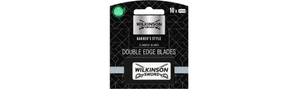 WILKINSON SWORD - Barber's Style For Men | Premium Double Edge Stainless Steel | Pack of 10 Blade Refills - product information 1