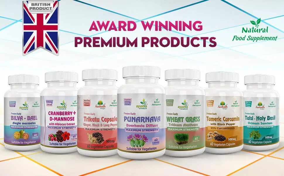 Ayushya Punarnava Capsule (Boerhavia Diffusa) 60 Capsules Natural 60 count (Pack of 1) - Punarnava Capsule