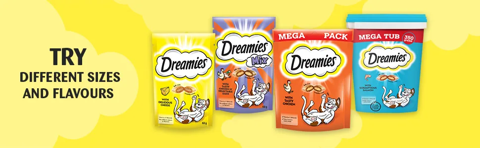 Dreamies Cat Treats Chicken 350g (pack of 2) - dreamies