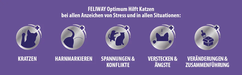 FELIWAY Optimum Value Pack | 3 Months Balance & Relaxation for Cats | 3 x 48 ml Refill Bottles - Feliway Optimum helps with scratching, urinary marking, conflict, fears, changes, joint