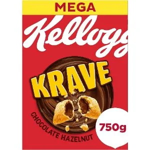 Kellogg's Krave Chocolate Hazelnut Breakfast Cereal 750g - product information 2
