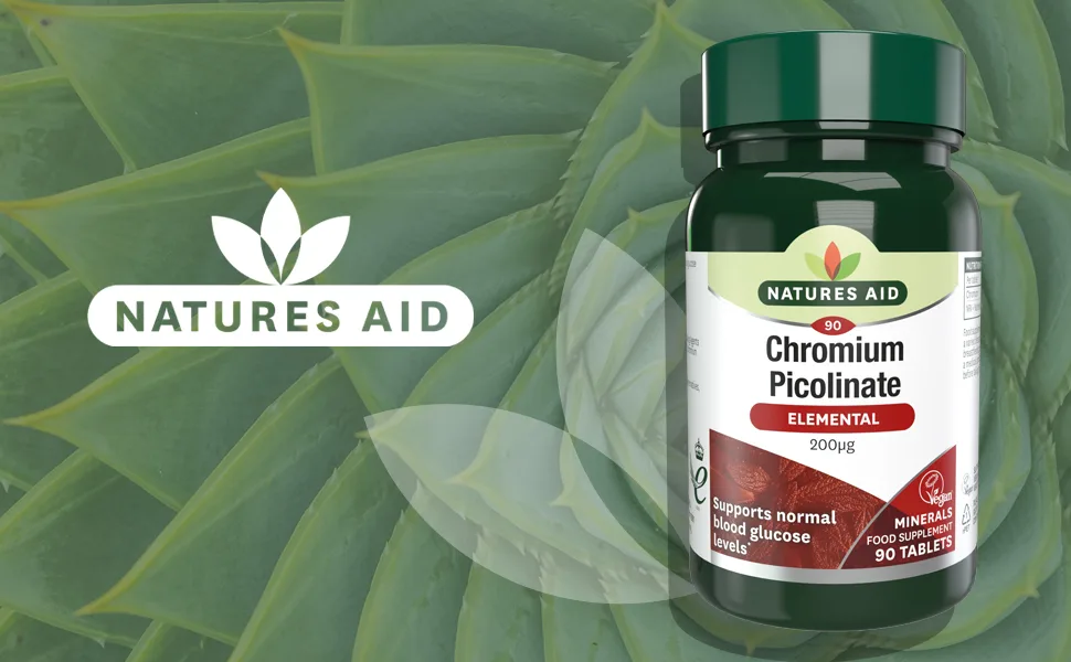Natures Aid Chromium Picolinate Tablets 200ug Pack of 90 - Chromium Picolinate