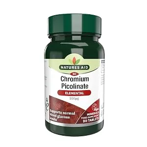 Natures Aid Chromium Picolinate Tablets 200ug Pack of 90 - Chromium Picolinate