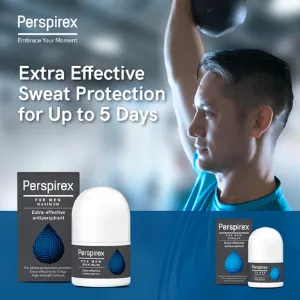 PERSPIREX for Men ExtraEffective Antiperspirant Roll On Regular Strength 20 milliliters 1 Count - BOTH