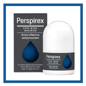 PERSPIREX for Men ExtraEffective Antiperspirant Roll On Regular Strength 20 milliliters 1 Count - MAXIMUM