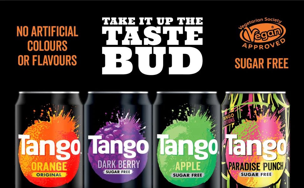 Tango Dark Berry Sugar Free 330ml (Pack of 8) Dark Berry 330ml (Pack of 8) - Tango Soft Drink