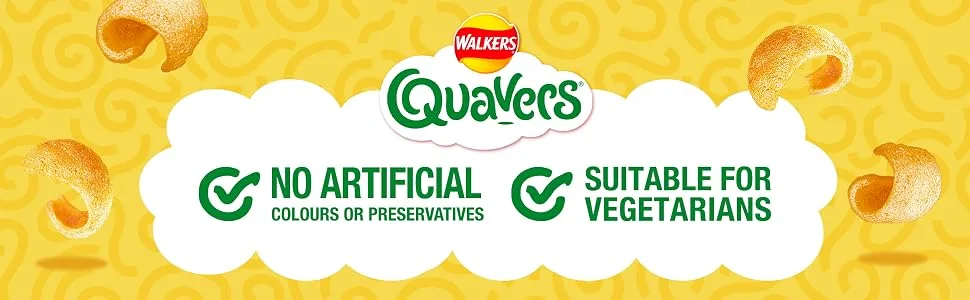 Walkers Quavers BBQ Multipack Snacks Crisps 6x16g Bacon 96 g (Pack of 1) - quavers snacks crisps cheese prawn cocktail bbq barbecue puffs lunch