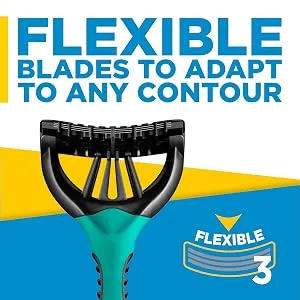 WILKINSON SWORD - Xtreme 3 For Men | Sensitive | Pack of 8 Disposable Razors Grreen 8 count (Pack of 1) - 3 flexible blades