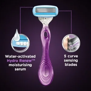 WILKINSON SWORD - Hydro Silk for Women | Lasting Hydration | Pack of 6 Blade Refills Pack of 6 Blades - Hydro Silk