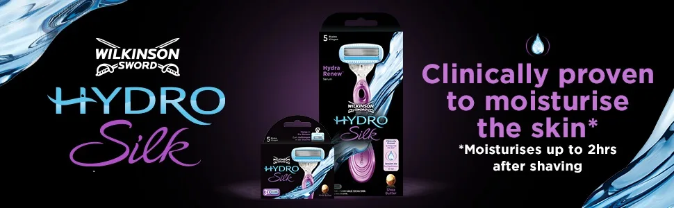WILKINSON SWORD - Hydro Silk for Women | Lasting Hydration | Pack of 6 Blade Refills Pack of 6 Blades - hydro silk 6 blades