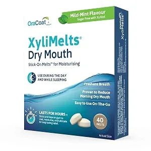XyliMelts for Dry Mouth Mild Mint (4 Discs - Trial Pack) - product information 2