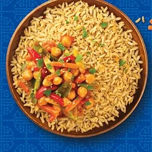 Ben's Original Basmati Microwave Rice Bulk Multipack 6 x 220 g pouches Basmati 220 g (Pack of 6) - Chickpea & veg stir fry