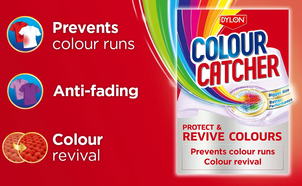 Colour Catcher Premium 2in1 Protect & Revive Laundry Sheets Prevents Colour Run Accidents and Revives Colours - 20 Sheets Unscented 1 count (Pack of 20) - Revive Benefits