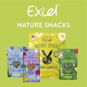 Burgess Excel Feeding Hay Dried Fresh Grass 1kg (Pack of 3) - Excel Nature Snacks