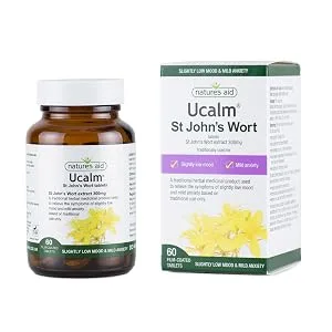 (4 PACK) - Natures Aid - Ucalm St Johns Wort | 60's | 4 PACK BUNDLE - Natures Aid Ucalm (St. John