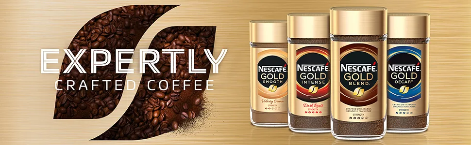 Nescaf Gold Blend Smooth Instant Coffee 200g (Pack of 2) - Banner