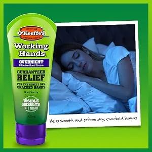 O'Keeffe's Working Hands Overnight 80ml (5 Pack) 85 g (Pack of 5) Single - WH overnight - sleep shot